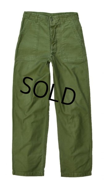 画像3: 60's【米軍実物】【ビンテージ】【ベイカーパンツ】OG107【平ボタン】【ユーティリティパンツ】【32×35】  (3)