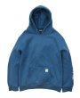 画像4: 【ビンテージ】【カーハート】carhartt【青】ロゴ入り【パーカー】【サイズ 2ＸＬ】  (4)