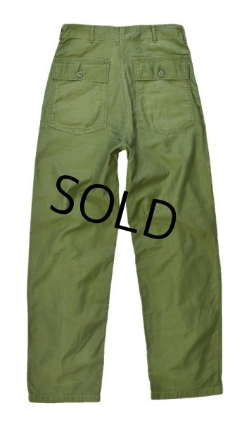 画像5: 60's【米軍実物】【ビンテージ】【ベイカーパンツ】OG107【平ボタン】【ユーティリティパンツ】【32×35】  (5)