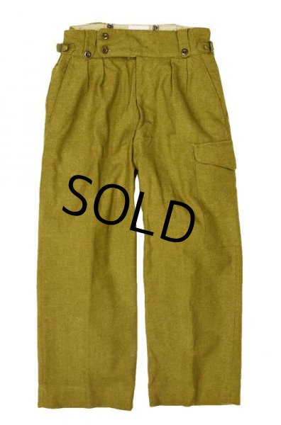 画像2: 【50's】【ビンテージ】オーストラリア軍【ウールトラウザーズ】【ウールパンツ】【グルカパンツ】【サイズ13】【W34程度】  (2)