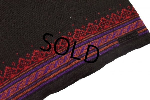 画像5: 【ノルウェー製】【DALE OF NORWAY】ダーレ・オブ・ノルウェイ【黒】【北欧柄】【Vネックセーター】【レディース古着】【M】  (5)