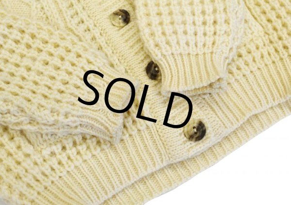 画像4: ビンテージ【アイルランド製】【ゲールタラ】【フィッシャーマンカーディガン】【アランカーディガン】【レディース古着】【サイズM】  (4)