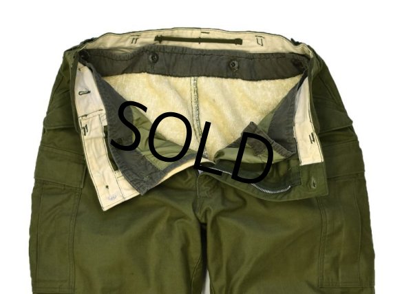 画像4: 【60's】【デッドストック】初期型 アルミジッパー【米軍実物】【ビンテージ】【U.S.ARMY】【M-65】【フィールドパンツ】【ライナー付き】カーゴパンツ【Ｍ-R】  (4)