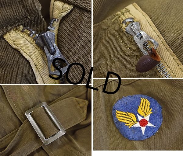 画像4: 40's【ビンテージ】【米軍実物】【USAAF】【A-4】【初期型 1st モデル】【フライトスーツ】【オールインワン】【つなぎ】【サイズ40】  (4)