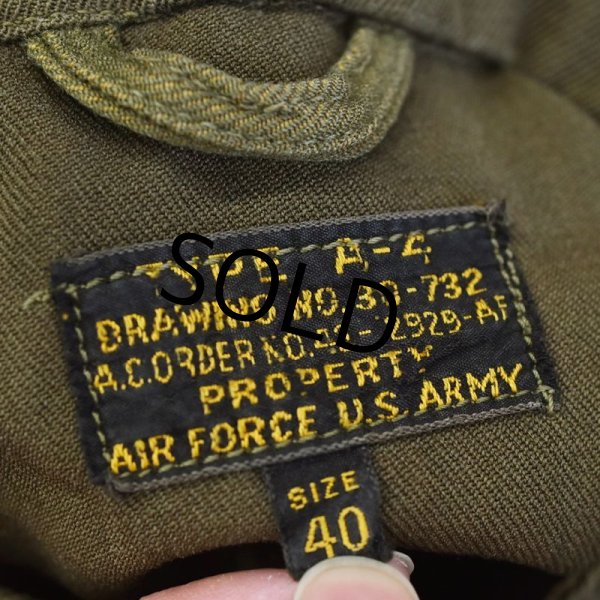 画像3: 40's【ビンテージ】【米軍実物】【USAAF】【A-4】【初期型 1st モデル】【フライトスーツ】【オールインワン】【つなぎ】【サイズ40】  (3)
