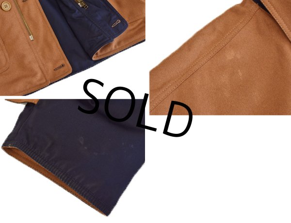 画像4: 【イタリー製】 【ビンテージ】【アクアスキュータム】【紺×ブラウン】【リバーシブルジャケット】【ウールジャケット】【サイズL】  (4)