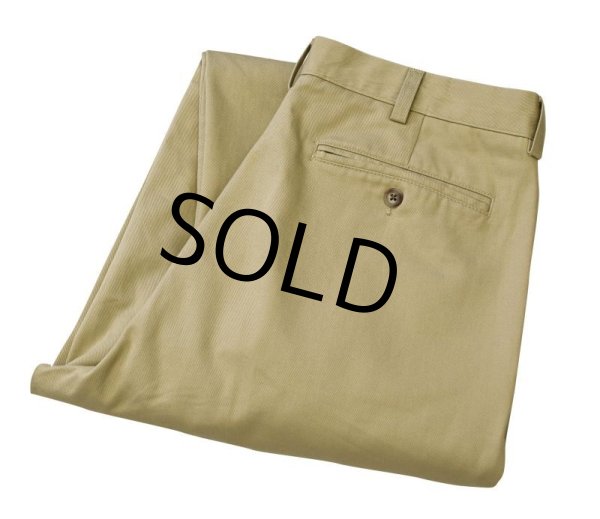 画像4:  ビンテージ 【L.L.Bean】【LLビーン】【ナチュラルフィット】【ベージュ】【2タック】【コットンパンツ】【33×32】  (4)