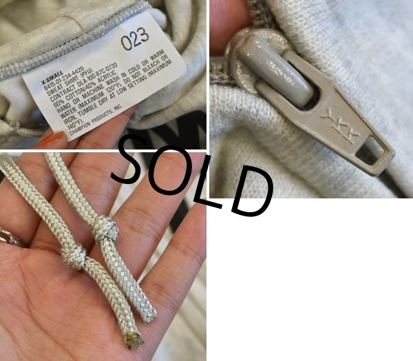 画像2: 【90's】【米軍実物】【デッドストック】【ビンテージ】【チャンピオン製】【U.S.ARMY】【フルジップパーカー】【U.S.ARMY】【サイズXS】  (2)