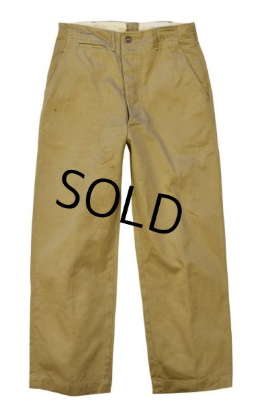 画像5: 【40's】【ビンテージ】U.S.ARMY 米軍実物【43カーキ】【チノパンツ】【チノパン】【32×33】  (5)