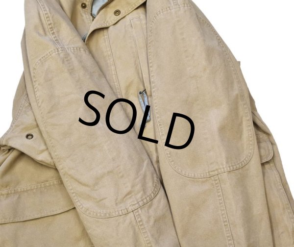 画像4: 【ビンテージ】【エディーバウアー】【ベージュ】【シャンブレー裏地付き】【コットンジャケット】【サイズM】  (4)