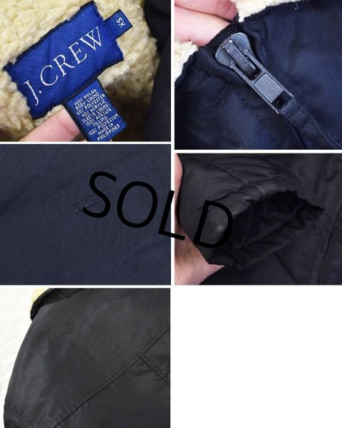 画像2: 【Jクルー】【J-crew】【黒】【裏ボア】【ナイロンジャケット】【サイズXS】  (2)