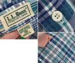 画像2: 【ビンテージ】【L.L.Bean 】【ＬＬビーン】【青×緑×白×黄】【チェック】【コットンシャツ】【サイズＬ】  (2)