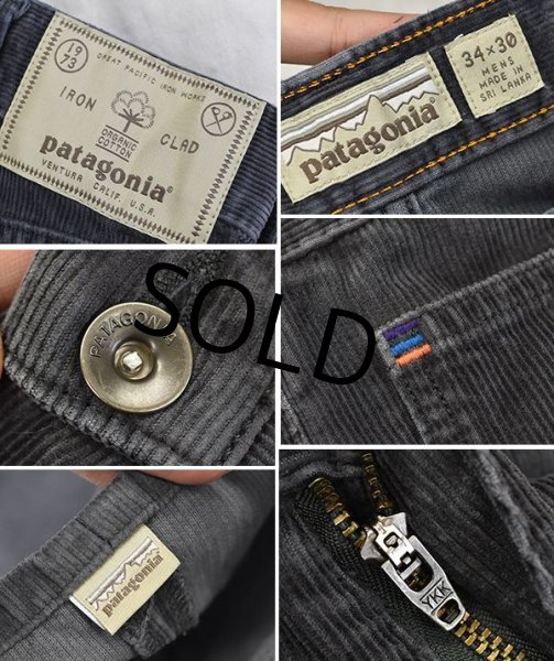 画像2: 【patagonia】【パタゴニア】チャコールグレー【コーデュロイパンツ】【34X30】  (2)