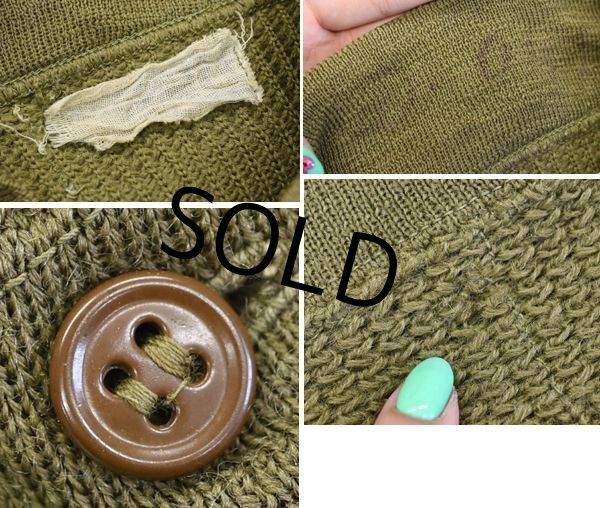 画像2: 50's 【ビンテージ】米軍実物【U.S.ARMY】【セーター】【ウール】【ヘンリーネックセーター】  (2)