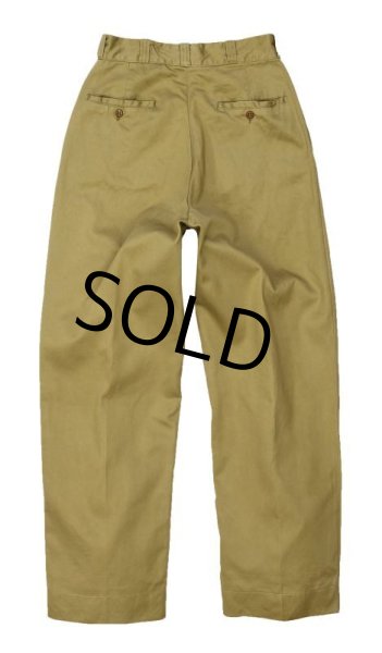 画像3: 【50's】【ビンテージ】U.S.ARMY【米軍実物】【45カーキ】【チノパンツ】【チノパン】【W29程度】  (3)