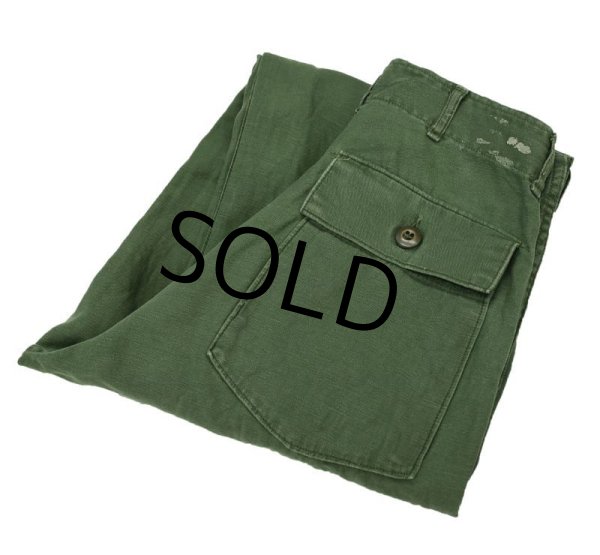 画像4: 60's【米軍実物】【ビンテージ】OG107【ベイカーパンツ】【ユーティリティパンツ】【W30程度】  (4)