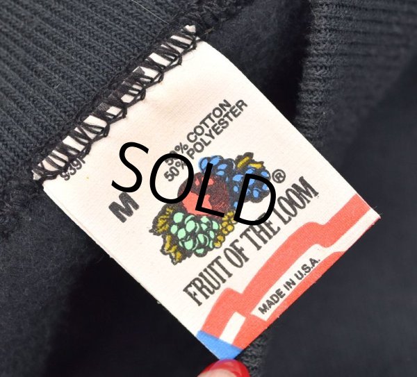 画像2: 80’s【USA製】【ビンテージ】【フルーツオブザルーム】【黒】【Studebaker】 【スチュードベーカー】 【スウェット】【サイズM】  (2)