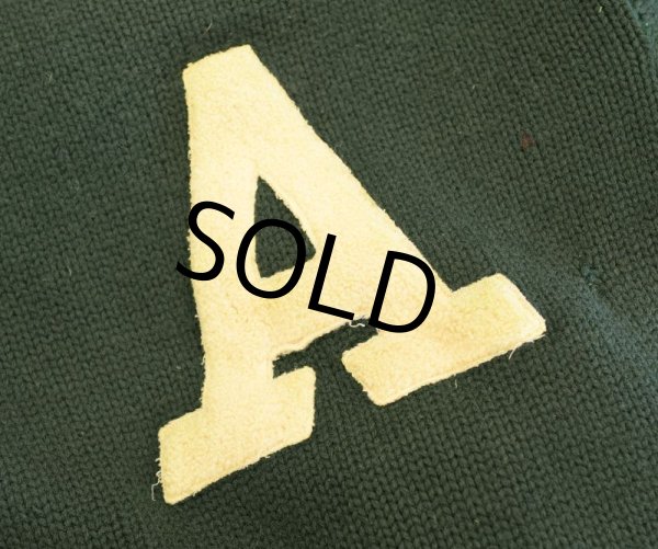 画像4: 30's【ビンテージ】【スポルディング】【緑】ローゲージセーター  (4)