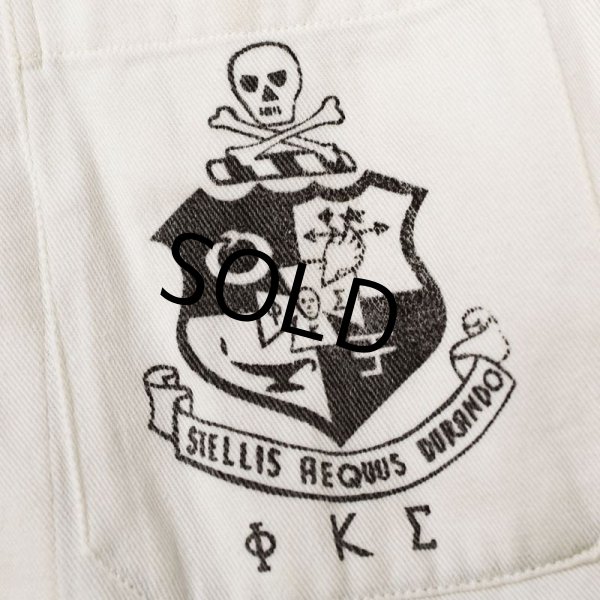 画像3: 【40's】【ビンテージ】【Phi Kappa Sigma】【SPRING DAY】【チェンジボタン】ドクロ【メモリアルジャケット】カバーオール【サイズ38】  (3)