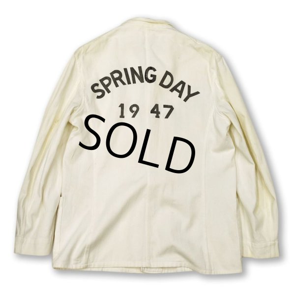 画像5: 【40's】【ビンテージ】【Phi Kappa Sigma】【SPRING DAY】【チェンジボタン】ドクロ【メモリアルジャケット】カバーオール【サイズ38】  (5)