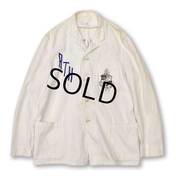 画像2: 【40's】【ビンテージ】【Phi Kappa Sigma】【SPRING DAY】【チェンジボタン】ドクロ【メモリアルジャケット】カバーオール【サイズ38】  (2)