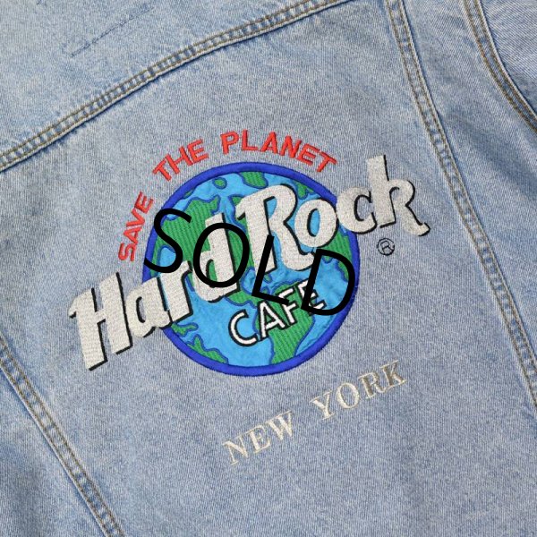 画像3: 【ビンテージ】ハードロックカフェ【デニムジャケット】Gジャン【サイズS】  (3)