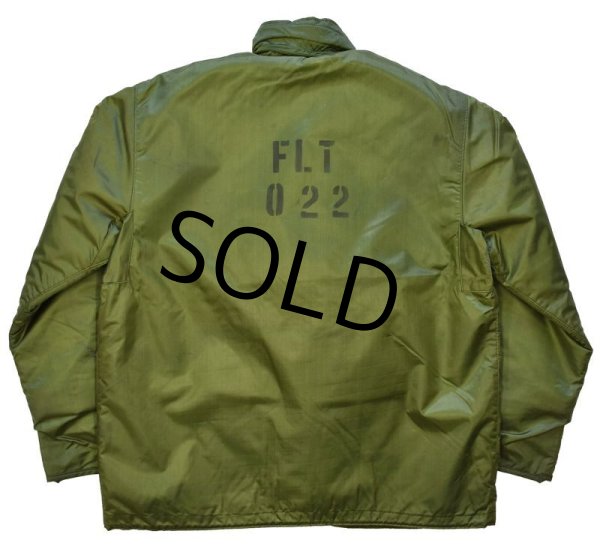 画像3: 【ビンテージ】【80's】【米軍実物】【U.S.NAVY】【アルファ製】【ECWデッキジャケット】【インパーマブル】【サイズL】  (3)