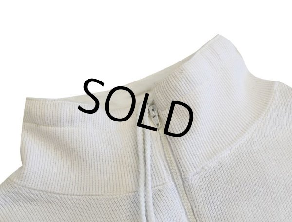 画像5: 【ビンテージ】【TRAZZIA】【自転車】【白×紺×黄】ハーフジップスウェット【サイズS/M】  (5)