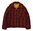 画像1: 40’s【ビンテージ】【ウールリッチ】【Woolrich】【赤×黒】【バッファローチェック】【ウールブルゾン】【サイズ42】  (1)