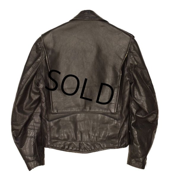 画像3: 60's【ビンテージ】【ブルックス】【Brooks】【ダブルライダースジャケット】【サイズ40程度】  (3)