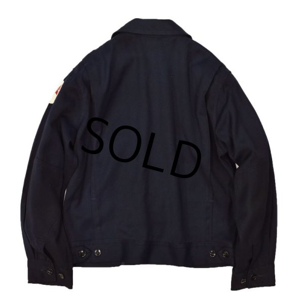 画像3: 【60's〜】【ビンテージ】【Unitog】【Mobil Pegasus】【ガスステーション】【紺】ジップアップ【ワークブルゾン】ワークジャケット【サイズ40R】   (3)