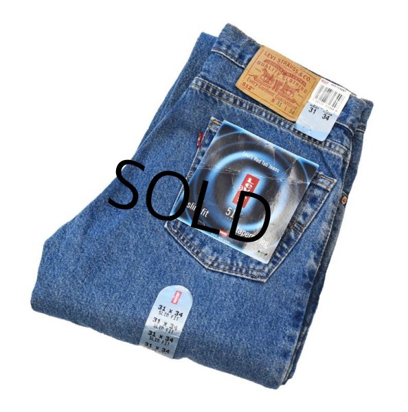 画像1: 【デッドストック】【ビンテージ】【USA製】【LEVI'S】【リーバイス】【512】テーパード【スリムフィット】【デニムパンツ】【31X34】  (1)