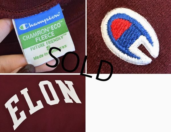 画像2: 【チャンピオン】【ELON】【エンジ】【スウェット】【サイズS】  (2)