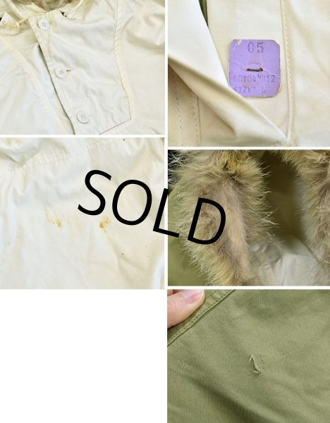 画像3: 40's【ビンテージ】【デッドストック】【米軍実物】【U.S.ARMY】コヨーテファー【リバーシブル】【スノーパーカー】【スキーパーカー】【サイズL】  (3)