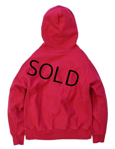 画像4: 【チャンピオン】【リバースウィーブ】【ピンク】【ロゴ】【刺繍】【スウェットパーカー】【サイズＭ】  (4)