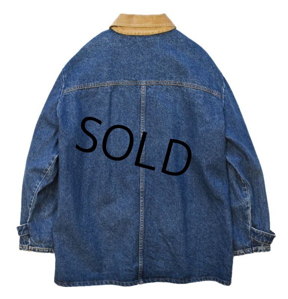 画像3: 【USA製】【HUNT CLUB】【デニムジャケット】【デニムカバーオール】【サイズL程度】【レディース古着】  (3)