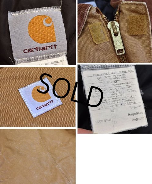 画像2: USA製【ビンテージ】【カーハート】【キルティング裏地付き】【ダック地】【ワークジャケット】【サイズ52】  (2)