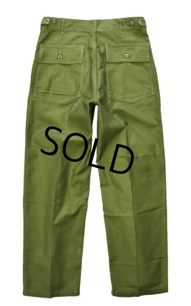 画像3: 50's■【米軍実物】U.S.ARMY【初期】サイドアジャスター付き【平ボタン】【ベイカーパンツ】【ユーティリティパンツ】【OG107】【サイズM】  (3)