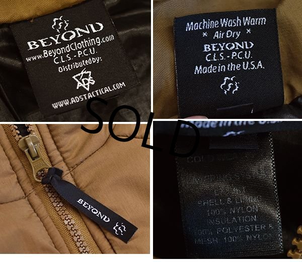 画像2: ほぼ未使用!!【USA製】【Beyond】【PCU】【LEVEL7】【プリマロフト】コヨーテ【スペシャルフォース】ジャケット【サイズS】  (2)