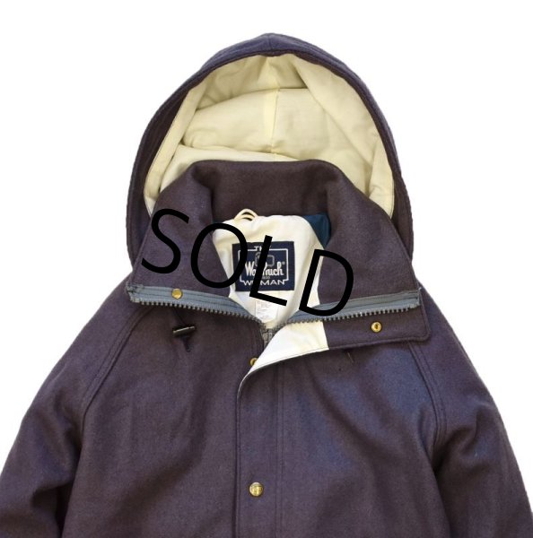 画像4: 【デッドストック】【USA製】【ビンテージ】【ウールリッチ ウーマン】woolrich【チャコール】【ウールコート】【サイズS】【レディース古着】  (4)