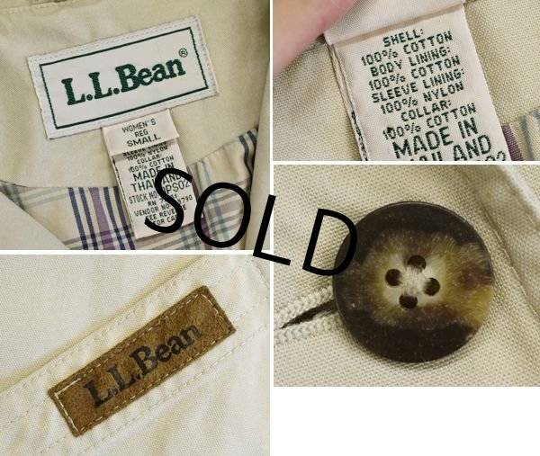 画像2: 【ビンテージ】【LLビーン】【L.L.bean】【ハンティング風ジャケット】【コットンジャケット】【レディース古着】【W-S】  (2)