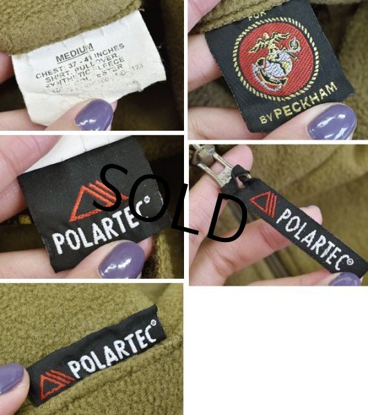 画像2: 【米軍実物】【USMC】【ポーラテック】【POLARTEC】【プルオーバーシャツ】【フリース シャツ】【サイズM】  (2)