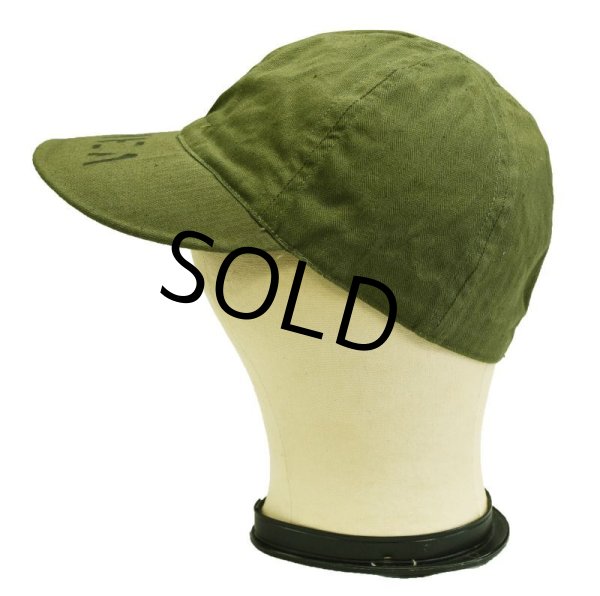 画像3: 40's【デッドストック】 【ビンテージ】【U.S.NAVY】【USN】【N-3】【HBTキャップ】【ステンシル入り】サイズ7 1/4【59cm程度】  (3)