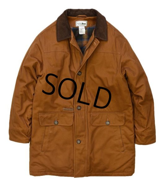 画像4: 【ビンテージ】【LLビーン】【L.L.bean】【ブラウン】【襟コーデュロイ】【中綿入りコート】【サイズL】  (4)