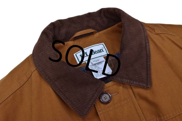 画像5: 【ビンテージ】【LLビーン】【L.L.bean】【ブラウン】【襟コーデュロイ】【中綿入りコート】【サイズL】  (5)