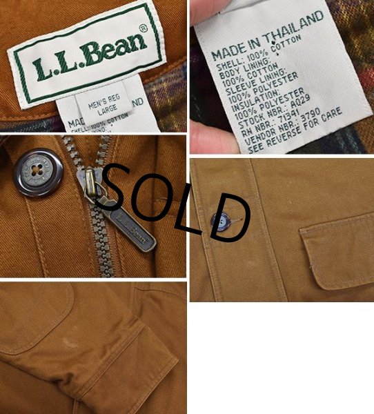 画像2: 【ビンテージ】【LLビーン】【L.L.bean】【ブラウン】【襟コーデュロイ】【中綿入りコート】【サイズL】  (2)