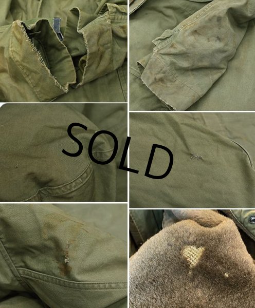 画像4: 【~50's】【ビンテージ】【米軍実物】【M-47】【パイルライナー付き】【オーバーコート】【フルセット】モッズパーカー 【サイズS】  (4)