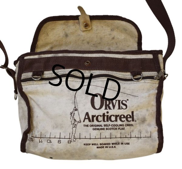 画像4: USA製【ビンテージ】【ORVIS】【オービス アークティクリール】【フィッシングバッグ】【ショルダーバッグ】  (4)