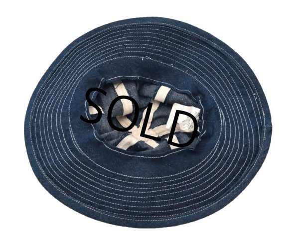 画像5: 30's【ビンテージ】U.S.ARMY【M37】デニムハット【デイジーメイハット】【56cm程度】  (5)