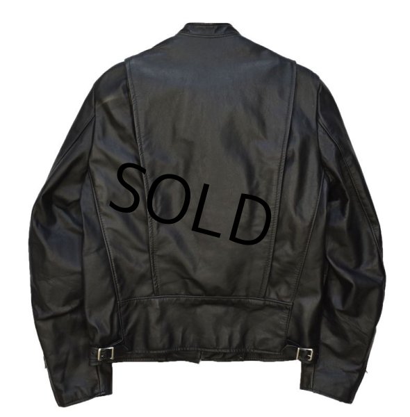 画像3: 程度良好!! USA製【80’s】【ビンテージ】【ブルックス】【Brooks】【黒】【ボアライナー付き】【シングルライダースジャケット】【サイズ42】  (3)
